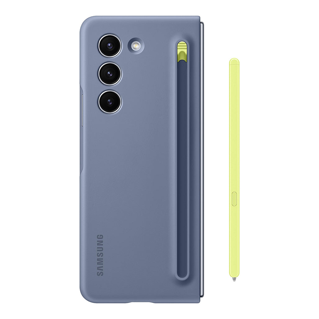 Samsung Galaxy Z Fold5 Slim S-Pen Case - Icy Blue, Built-in S Pen with Eco-Friendly Materials