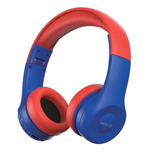 Green Lion Gk-100 Kid Headphone - Blue/Red