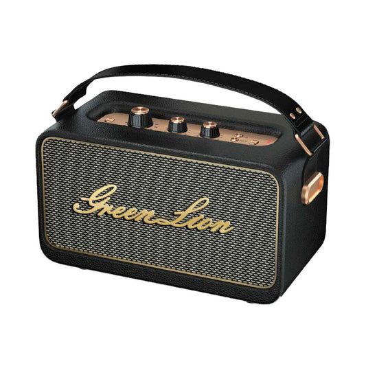 Green Lion Classic Stereo Speaker - Black - GNCLSTEROSPBK