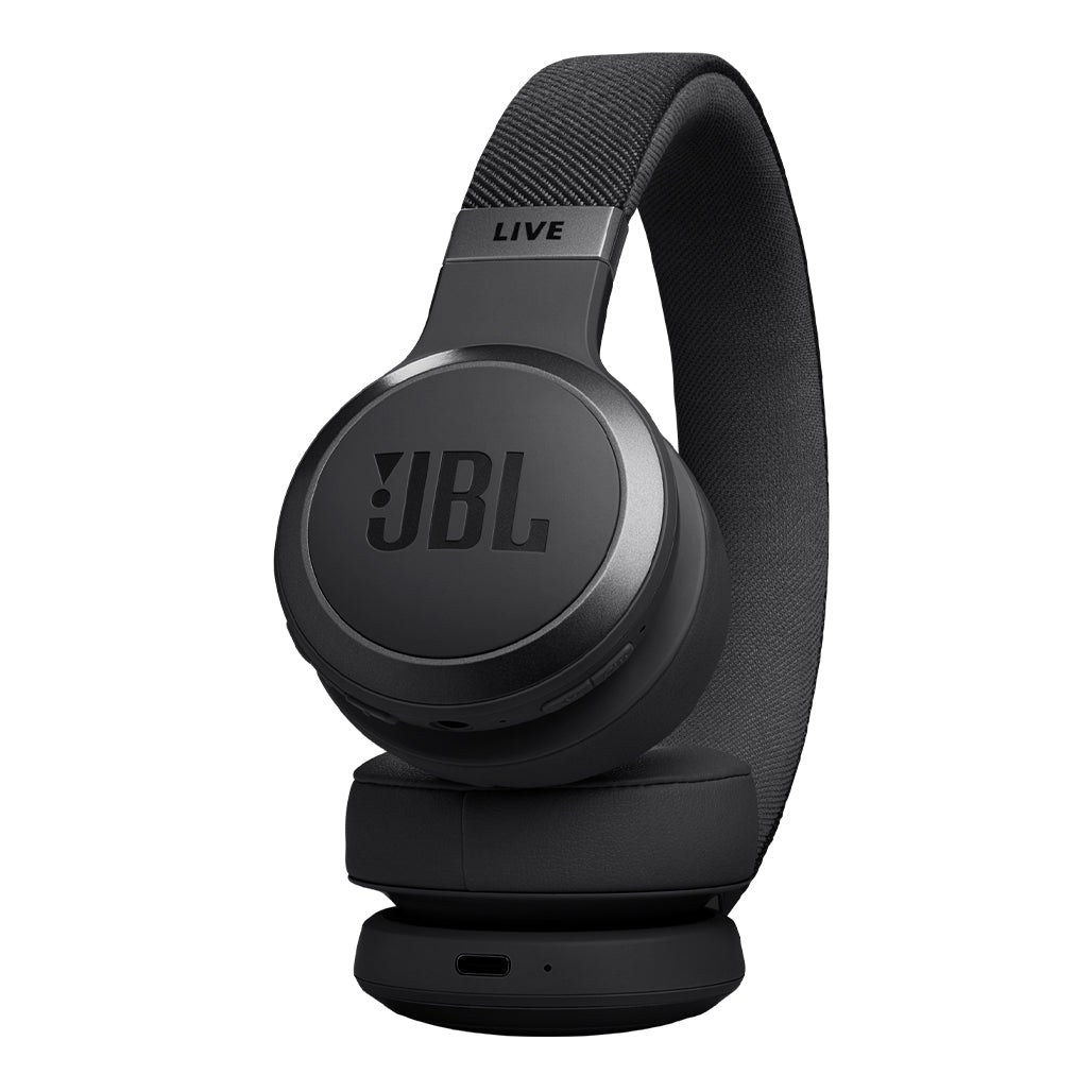 JBL Live 670NC - Black - Wireless On-Ear Headphones with True Adaptive Noise Cancelling and JBL Spatial Sound