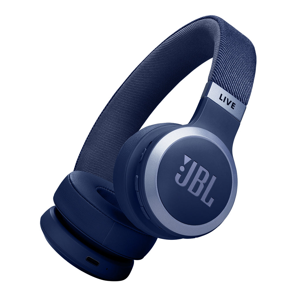 JBL Live 670NC - Black - Wireless On-Ear Headphones with True Adaptive Noise Cancelling and JBL Spatial Sound