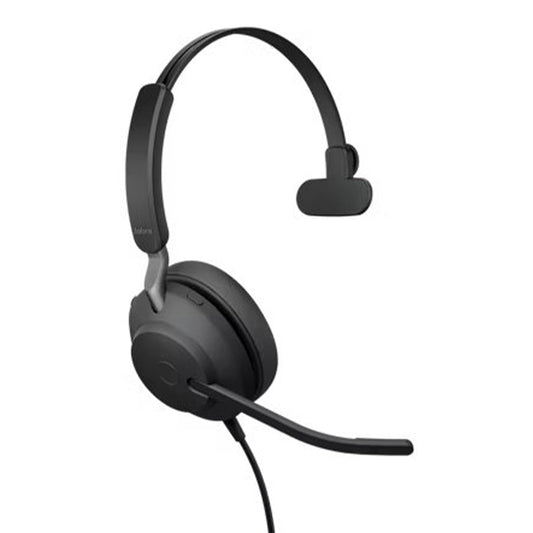 Jabra Evolve2 40 UC Mono - USB-C | Professional On-Ear Headset with Superior Noise-Cancellation