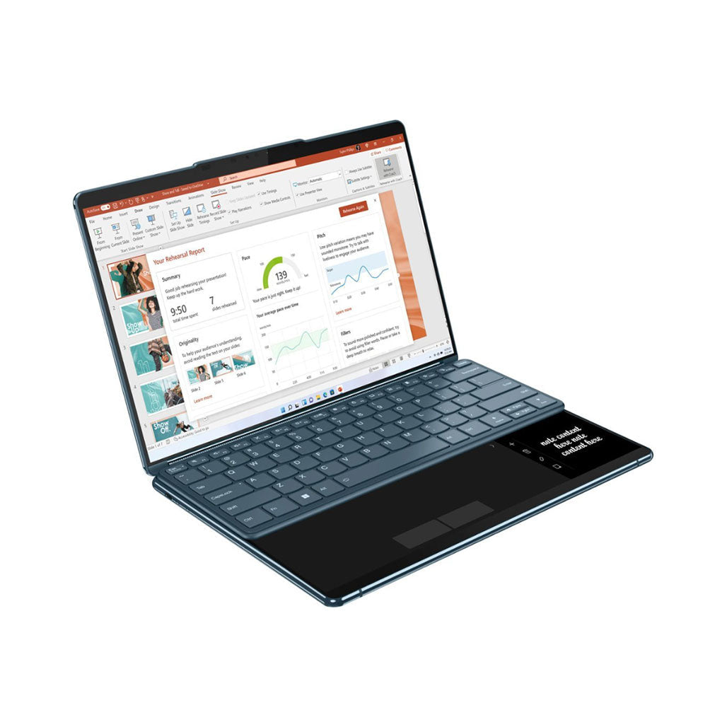 Lenovo Yoga Book 9 83FF0000US 2-IN-1 - Dual 13.3 inch Touchscreen - Core Ultra 7 155U - 16GB Ram - 1TB SSD - Intel Graphics - Includes Lenovo Silent Mouse + Folio Stand