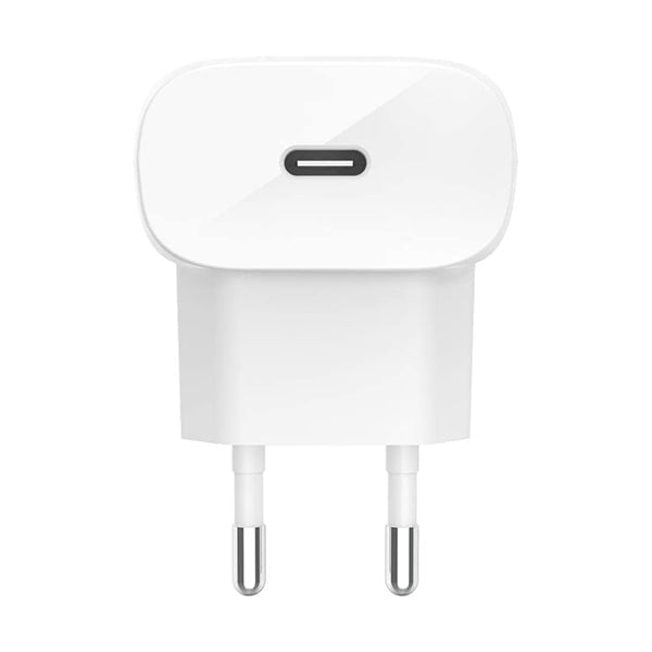 Belkin, WCA003VFWH USB-C Charger 20W Fast Charger for iPhone 13, 13 Pro, 13 Pro Max, 13 mini, 12, 12 Pro/Pro Max, 12 mini, iPad Air 2020, iPad 8th Gen