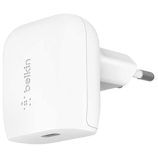 Belkin, WCA003VFWH USB-C Charger 20W Fast Charger for iPhone 13, 13 Pro, 13 Pro Max, 13 mini, 12, 12 Pro/Pro Max, 12 mini, iPad Air 2020, iPad 8th Gen