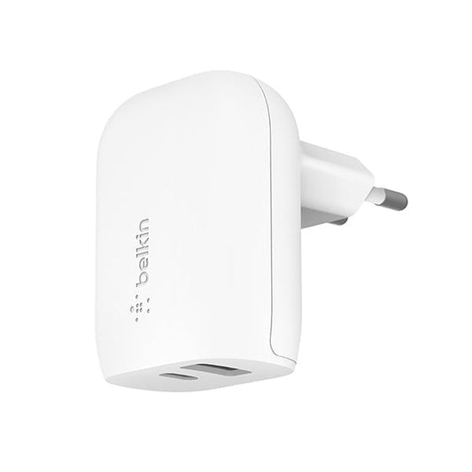 Belkin, WCB008VFWH 32W PD Dual Standalone Home Charger (20W USB-C&12W USB-A) (EU Plug)