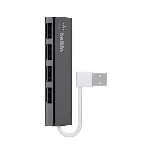 Belkin, F4U042BT Ultra-Slim Travel Hub - 4-Port Ultra Slim