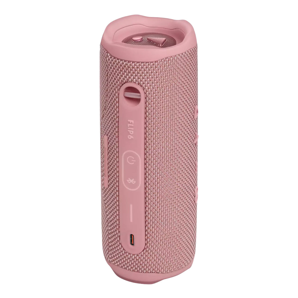 JBL Flip 6 Portable Bluetooth Speaker - Pink | 30W RMS Output, 12-Hour Battery Life, Waterproof & Dustproof