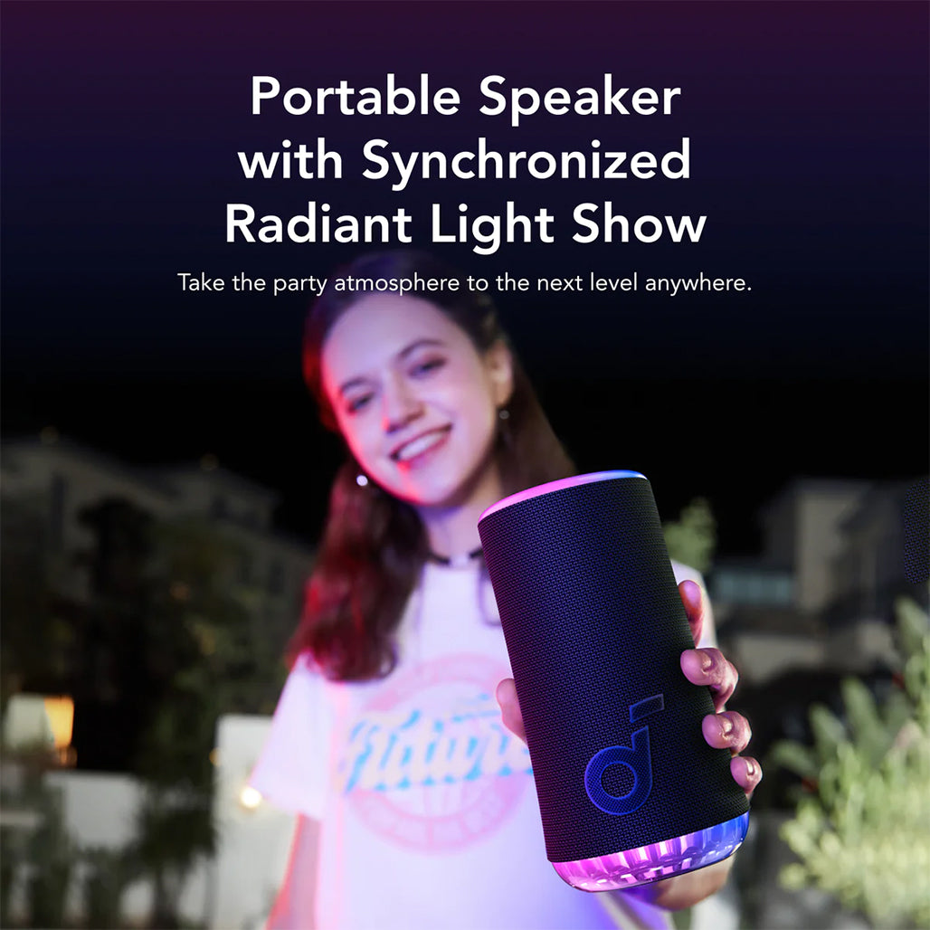 Anker Soundcore Glow - Portable Speaker with 30W 360° Sound and LED Light Show