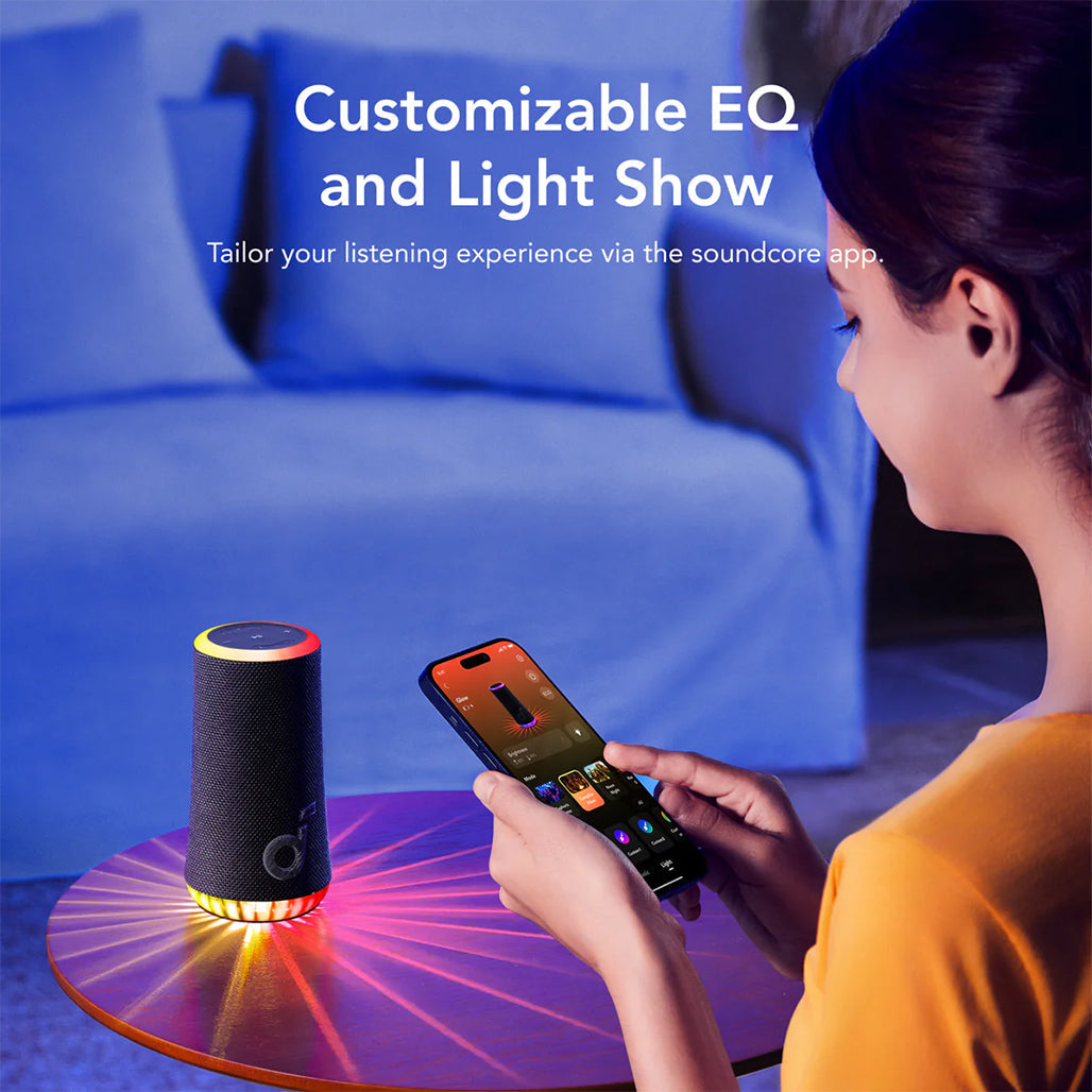 Anker Soundcore Glow - Portable Speaker with 30W 360° Sound and LED Light Show